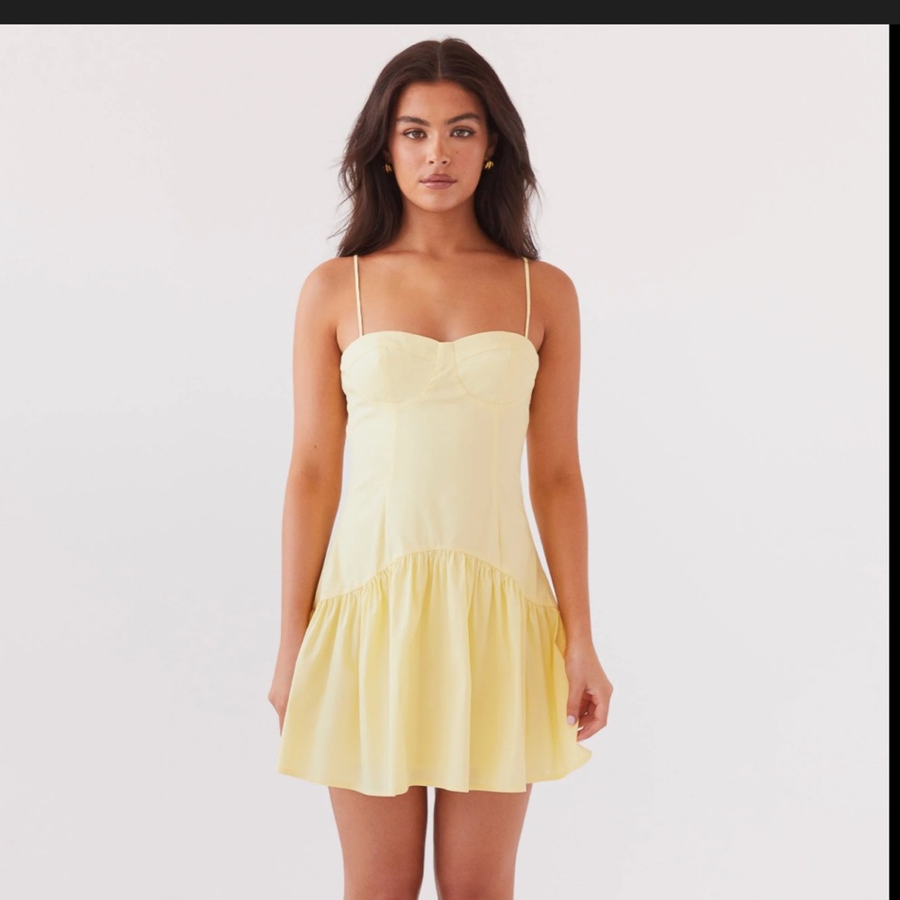 Pepper Mayo Endless Summer Mini Dress - Canary